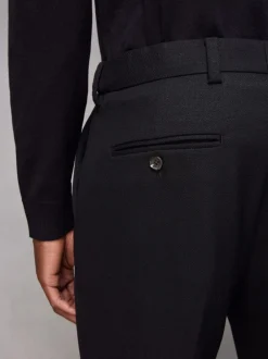 Formele Broek*Next - Normale pasvorm chique broek met wol Zwart