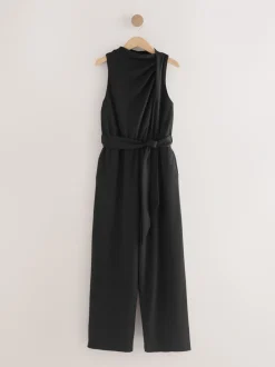 Jumpsuits En Playsuits|Next - Occasion Cowl Neck Sleeveless Jersey Jumpsuit Zwart