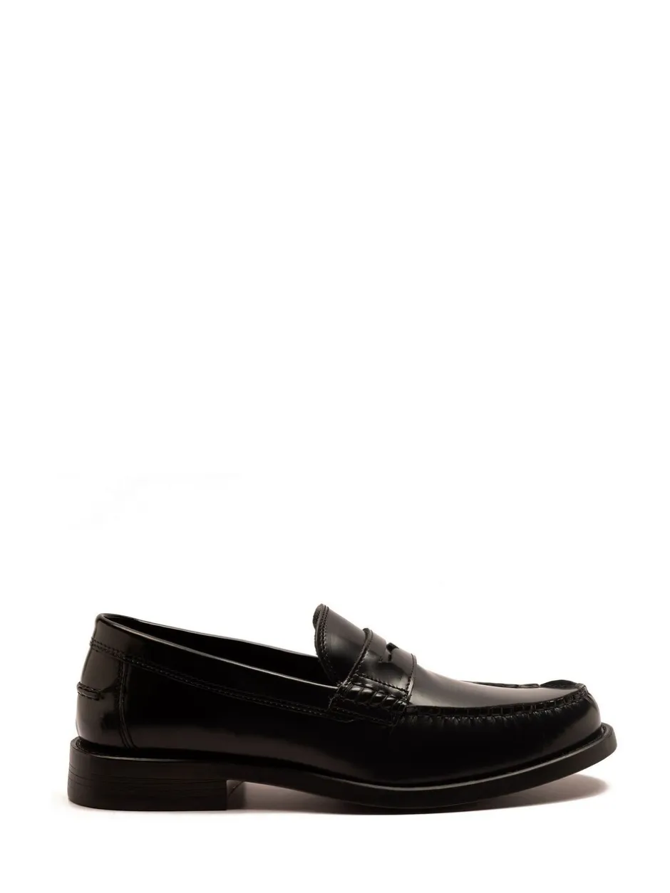 Formele Schoenen|Schoenen|Off The Hook - Monro Loafer Formal Casual Slip-On Leather Shoes Zwart