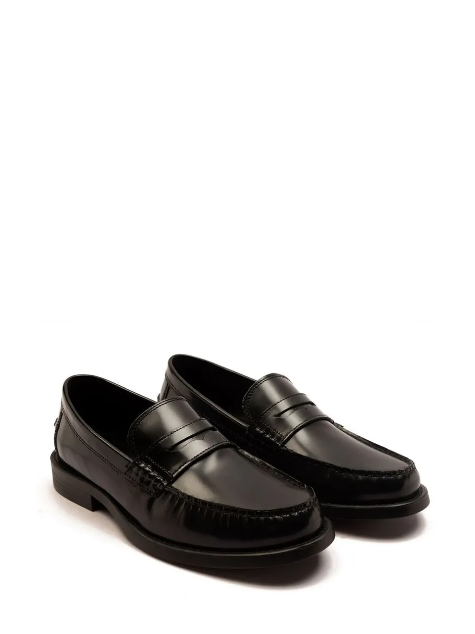Formele Schoenen|Schoenen|Off The Hook - Monro Loafer Formal Casual Slip-On Leather Shoes Zwart