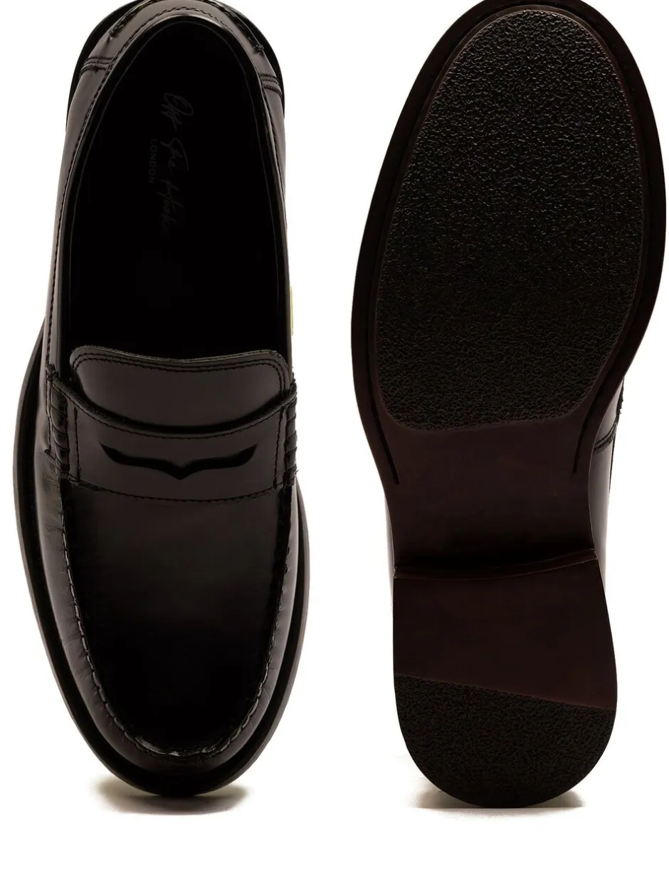 Formele Schoenen|Schoenen|Off The Hook - Monro Loafer Formal Casual Slip-On Leather Shoes Zwart