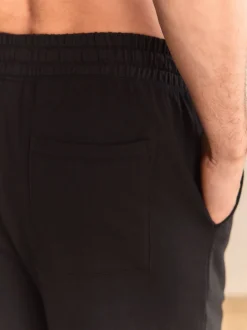 Loungewear|Joggingbroeken*Next - Open - Loopback Soft Touch Cuffed Joggers Zwart