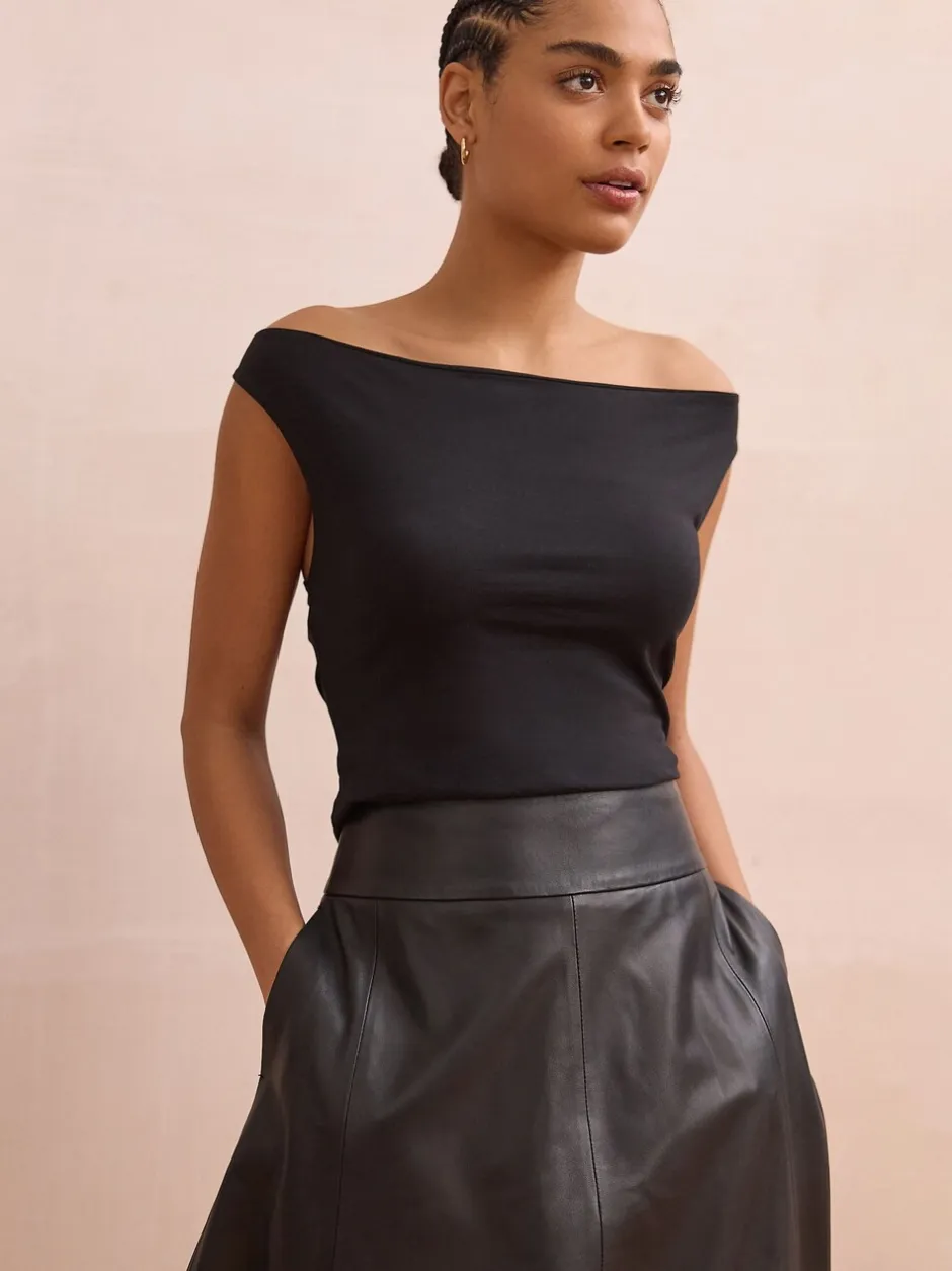 Tops En T-Shirts|Next Zwart - Open hals vest