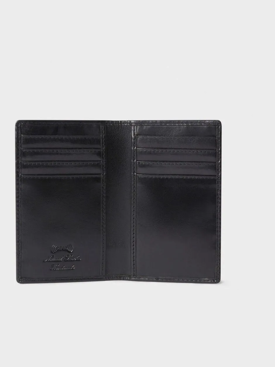 Portemonnees|Osprey London - - Micro-leren nette portemonnee Zwart