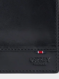 Portemonnees|Osprey London - - Micro-leren nette portemonnee Zwart