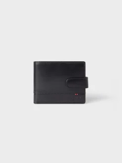 Portemonnees|Osprey London - - The London bruine leren portemonnee Zwart