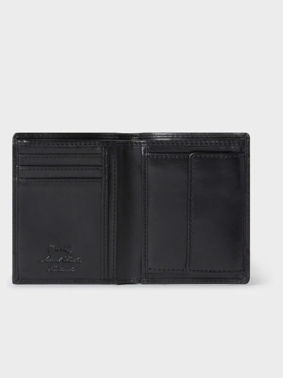 Portemonnees|Osprey London - The London Leather Wallet with Coin Pocket Zwart
