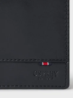 Portemonnees|Osprey London - The London Leather Wallet with Coin Pocket Zwart