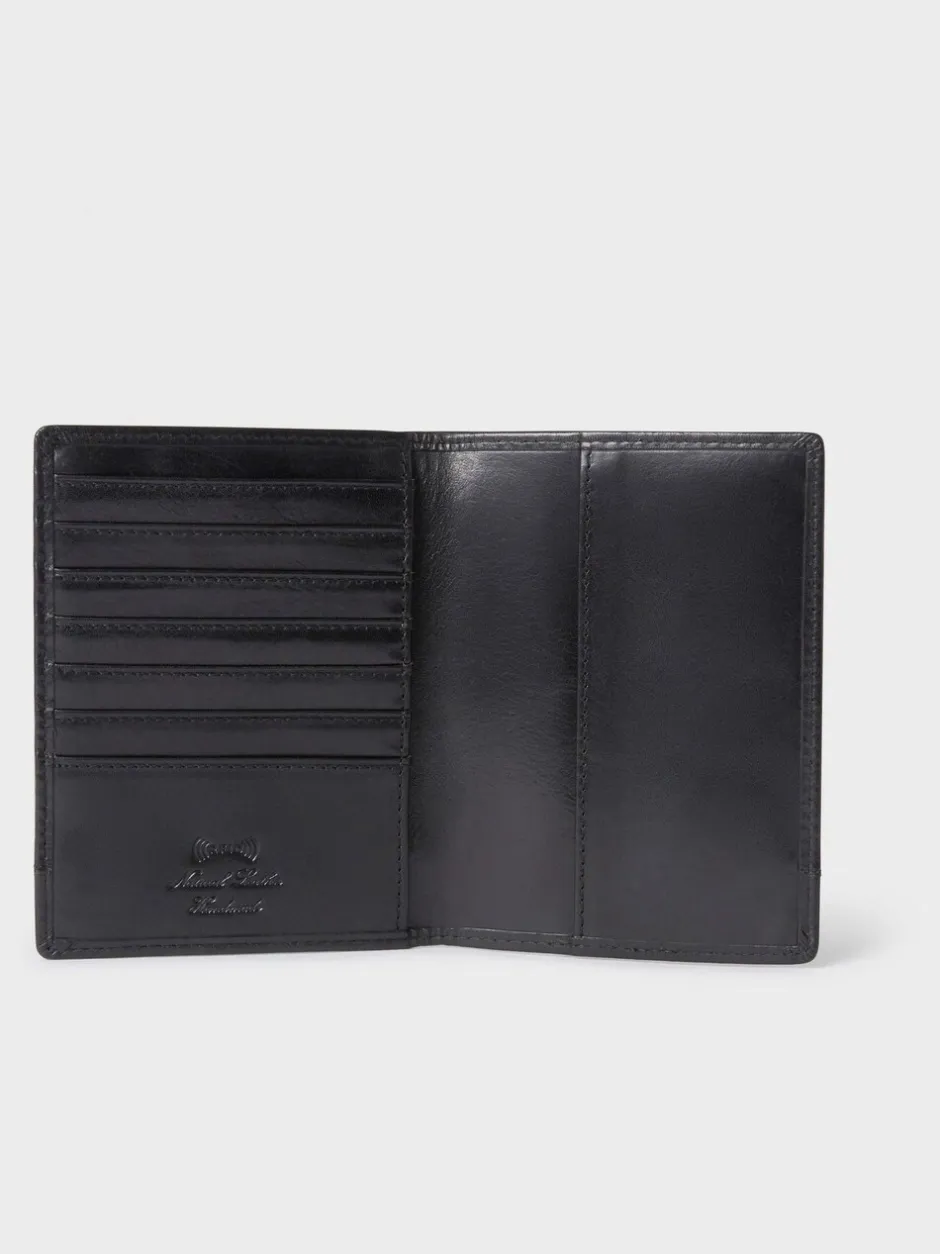 Portemonnees|Osprey London - The London Leather Passport Cover Zwart