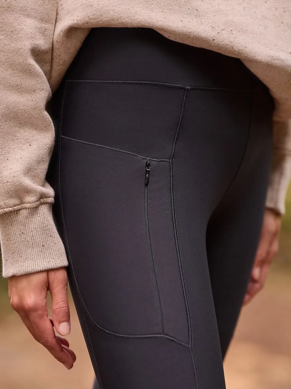 Leggings En Joggingbroeken|Next - Outdoor legging met fleecevoering en warme handgreep Zwart