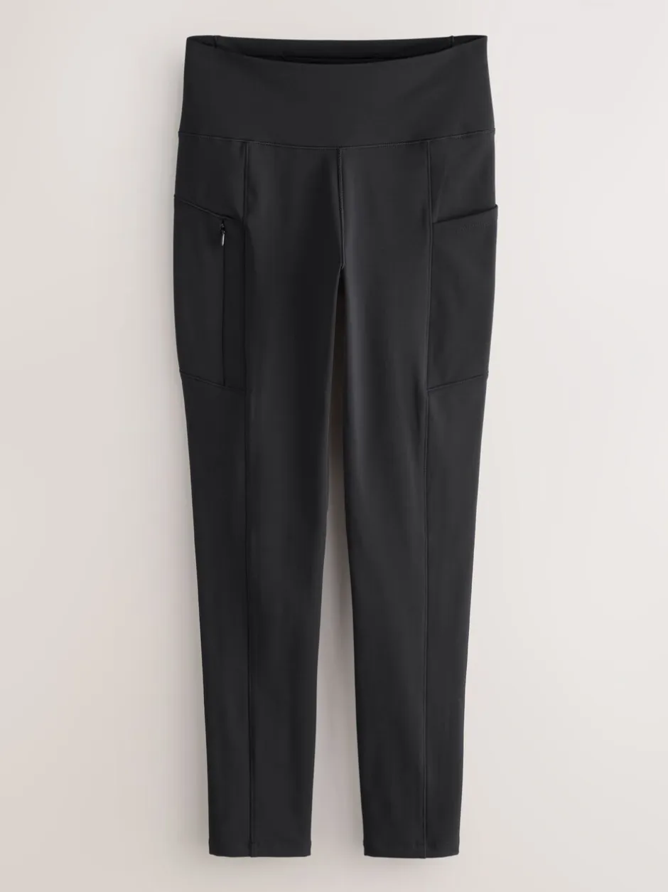 Leggings En Joggingbroeken|Next - Outdoor legging met fleecevoering en warme handgreep Zwart