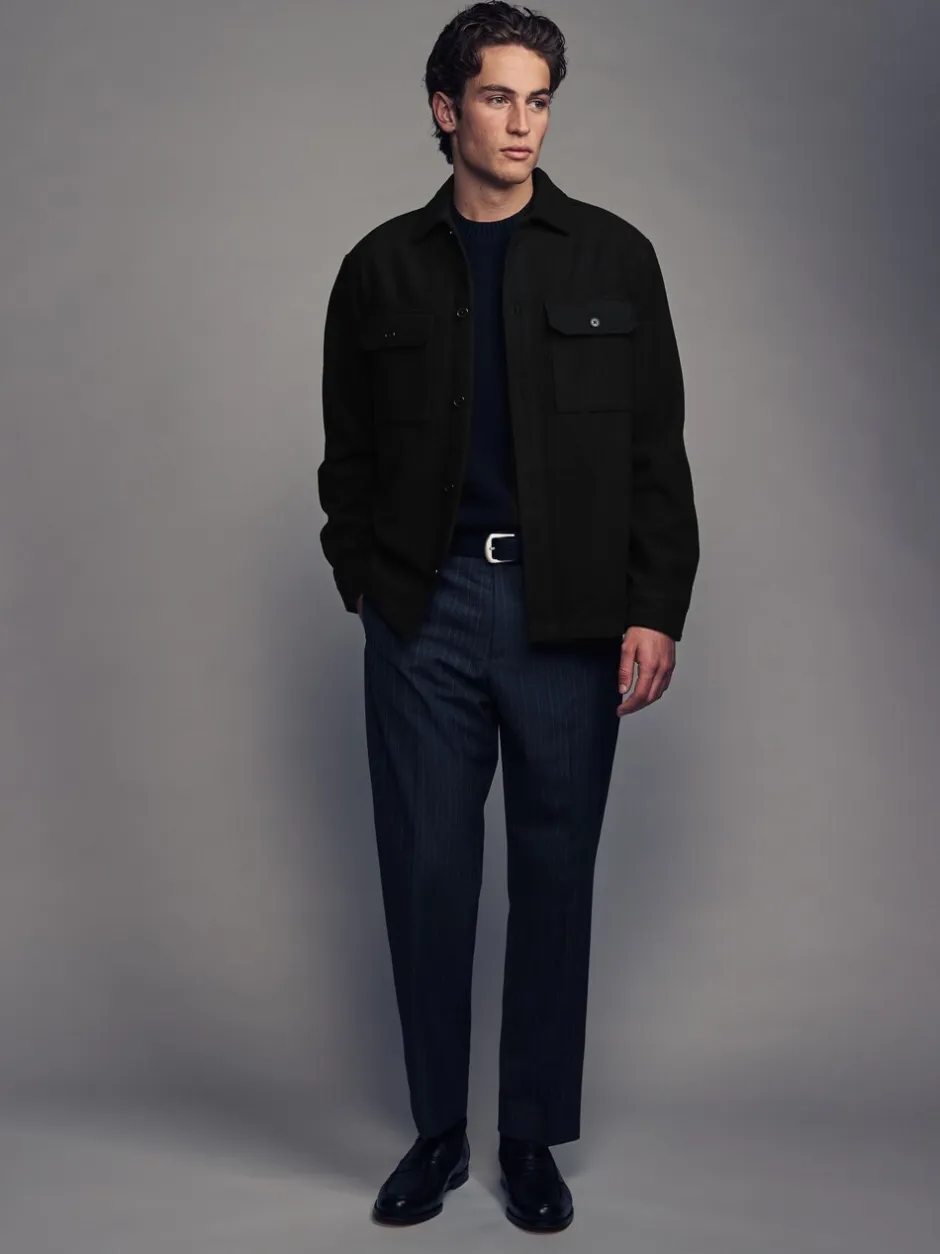Blazers En Business-Jasjes*Next - Overshirt met twee zakken en wol Zwart