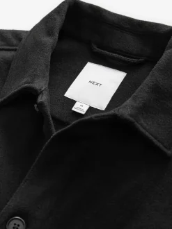 Blazers En Business-Jasjes*Next - Overshirt met twee zakken en wol Zwart