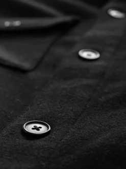 Blazers En Business-Jasjes*Next - Overshirt met twee zakken en wol Zwart