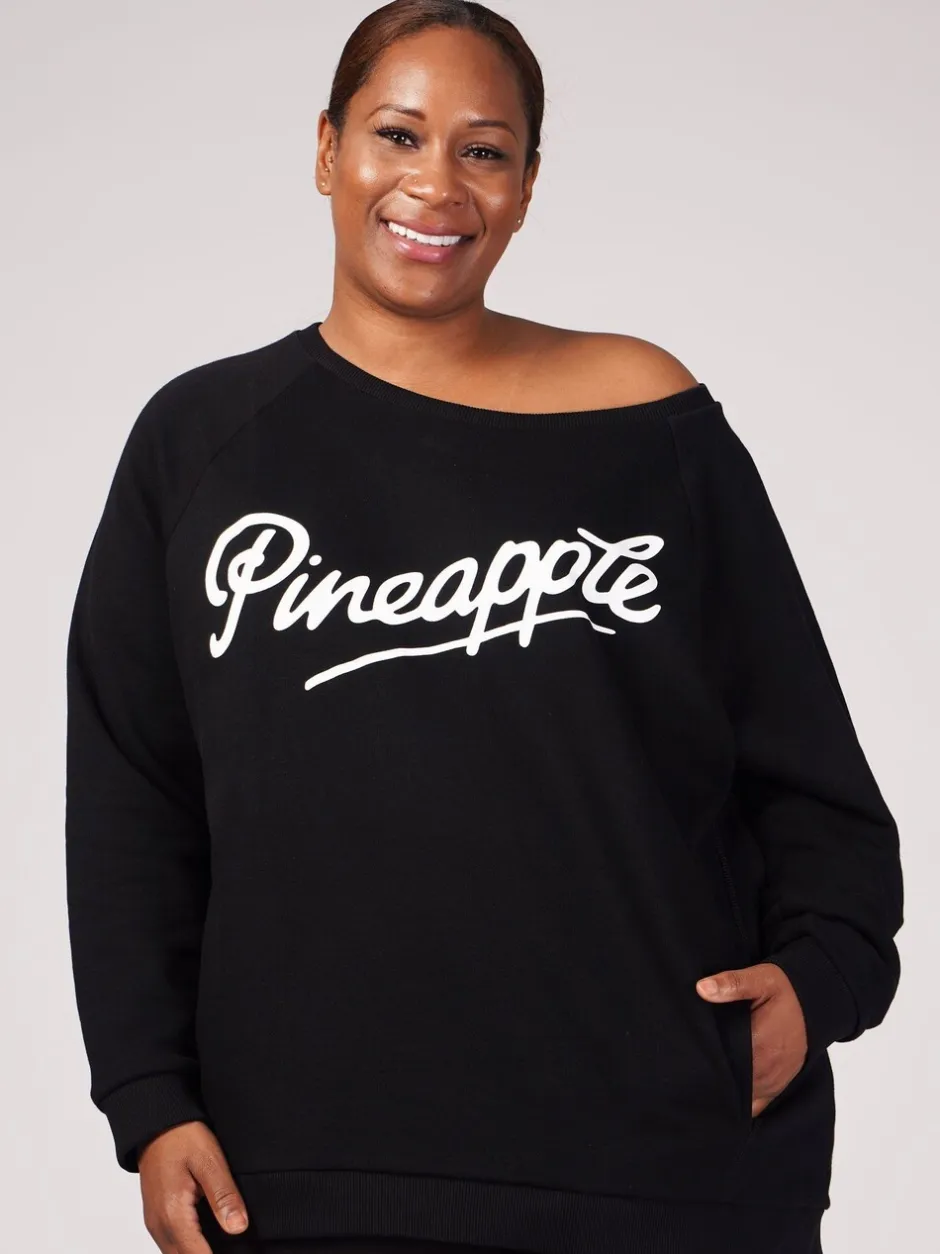 Sportkleding|Pineapple Zwart - Oversized Monster sweatshirt
