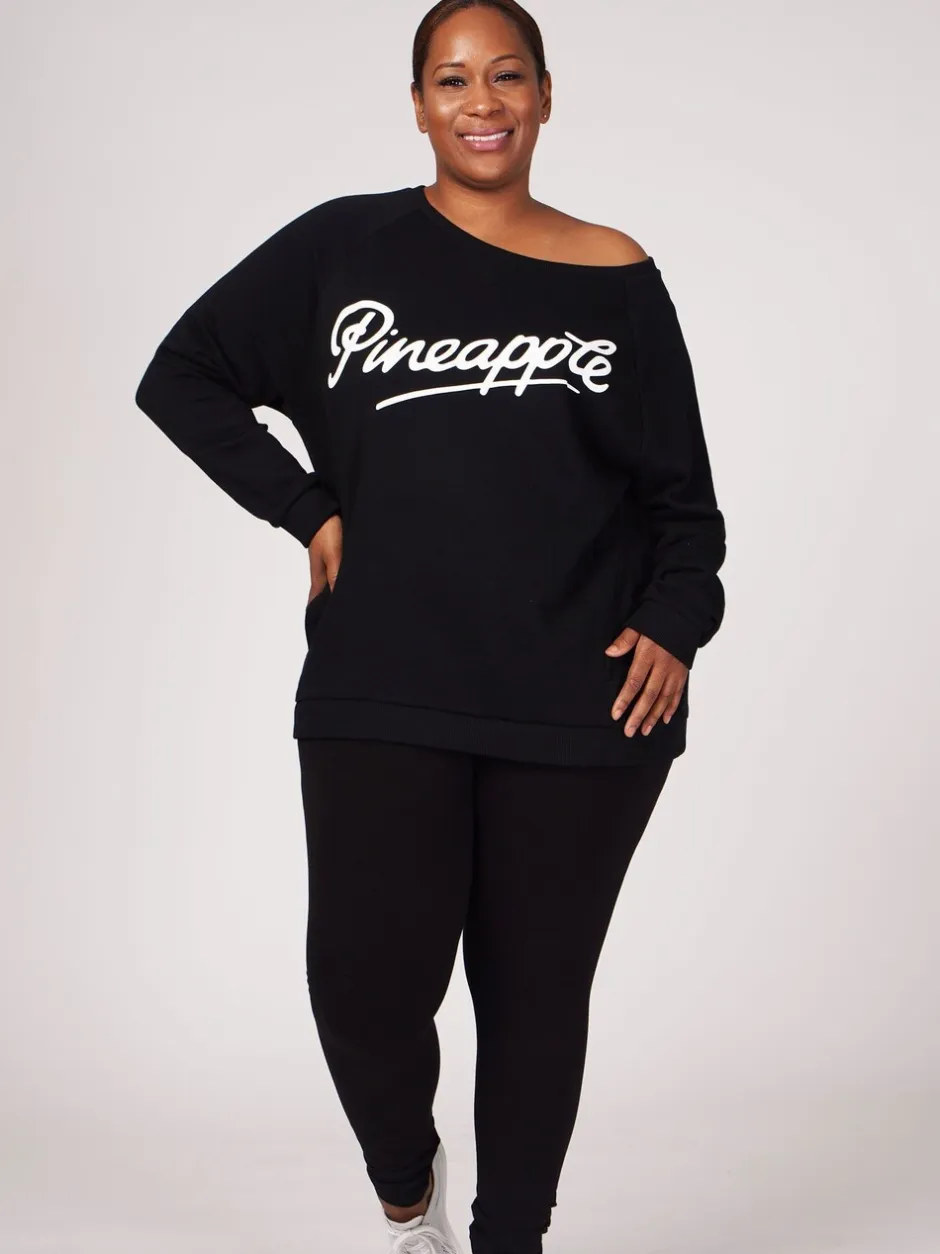 Sportkleding|Pineapple Zwart - Oversized Monster sweatshirt