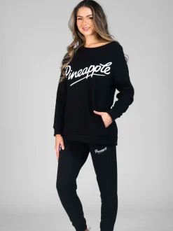 Sportkleding|Pineapple Zwart - Oversized Monster sweatshirt