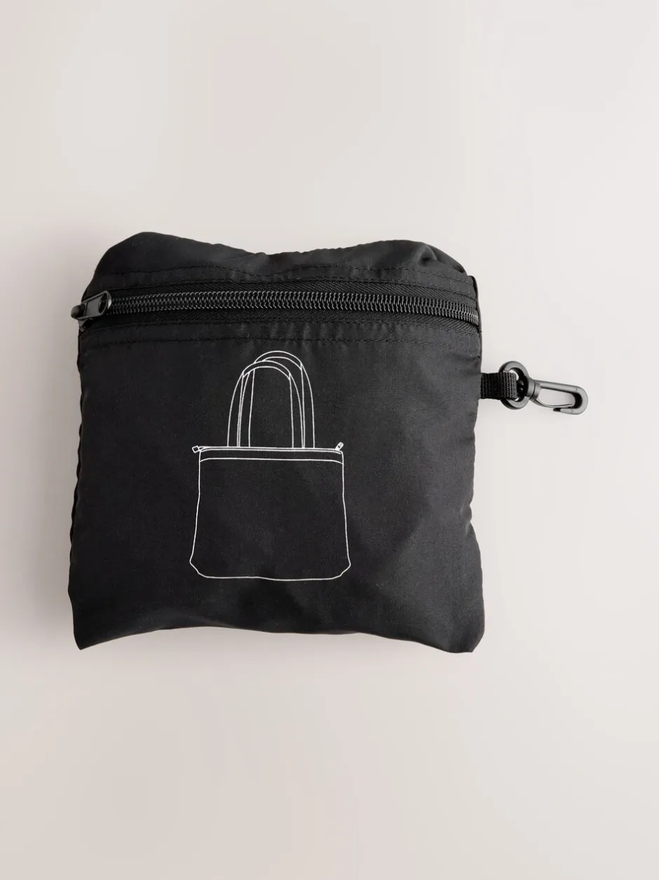 Tassen|Next Zwart - Packable Tote Bag