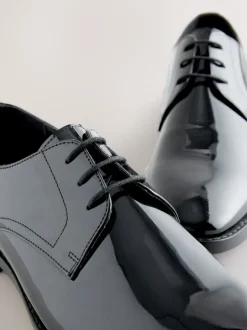 Formele Schoenen*Next Zwart - Patent Leather Derby Shoes