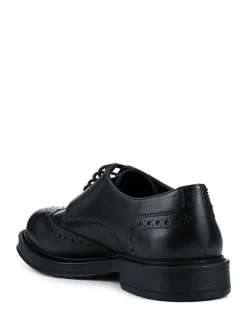 Formele Schoenen*Pavers Zwart - Wide Fit Leather Brogue Derby Shoes