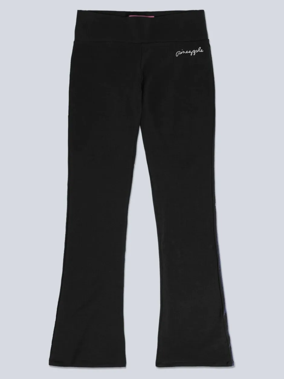 Sportkleding*Pineapple - - Jersey bootcut-broek voor dames Zwart