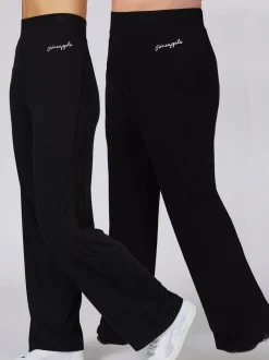 Leggings En Joggingbroeken|Pineapple - viscose joggingbroek Zwart