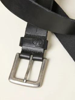Riemen En Bretels*Fat Face - Plain Leather Belt Zwart