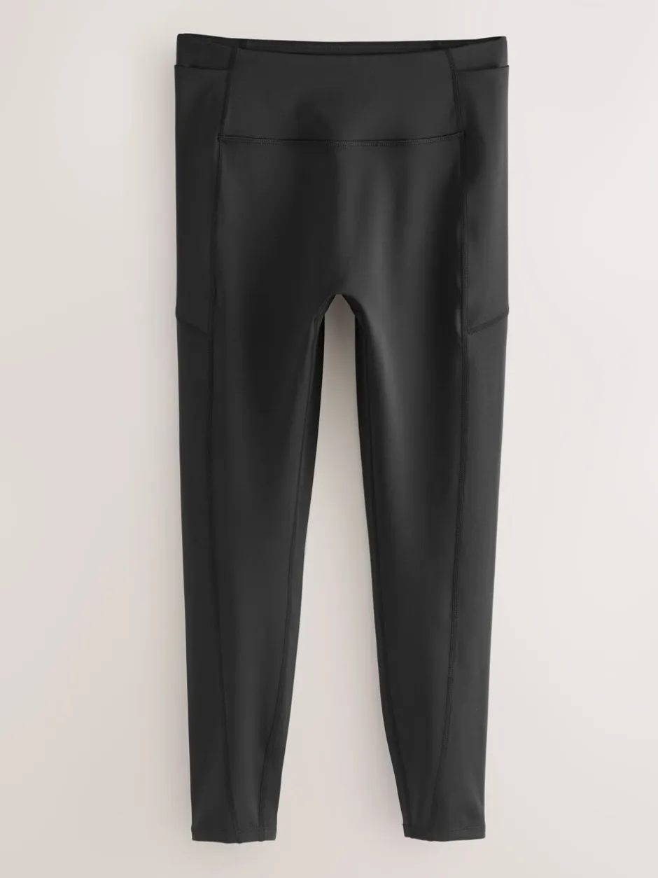 Leggings En Joggingbroeken|Sportkleding*Next - Power Active Leggings met zak Zwart