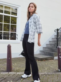 Broeken|Next - Power vormgevende ponté flare legging Zwart