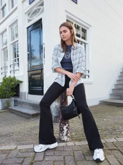 Broeken|Next - Power vormgevende ponté flare legging Zwart