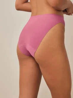 Onderbroeken|Next Zwart / Praline Huidskleur / Roze Bloemen - Set van 4 No VPL menstruatieslips voor medium vloeien