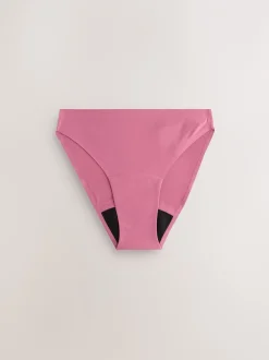Onderbroeken|Next Zwart / Praline Huidskleur / Roze Bloemen - Set van 4 No VPL menstruatieslips voor medium vloeien