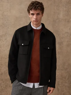 Blazers En Business-Jasjes*Next Zwart - Premium zacht aanvoelend jack met hoog wolgehalte
