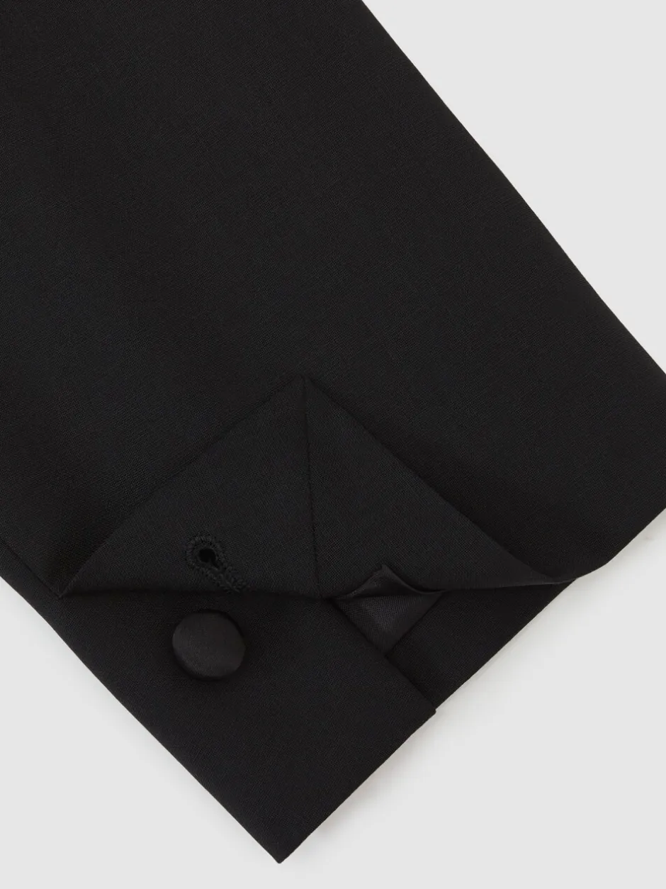 Smokings En Feestkleding|Reiss Zwart - Punt revers - Poker modieus gesneden Single breasted Jack Tailored-Fit
