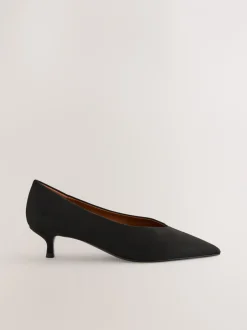 Schoenen Met Hakken|Next - Puntige lage naaldhakken schoenen Zwart
