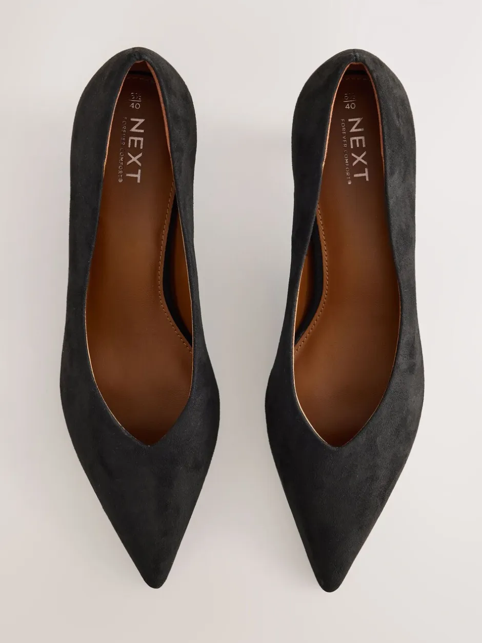 Schoenen Met Hakken|Next - Puntige lage naaldhakken schoenen Zwart