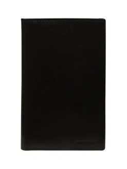 Portemonnees|Pure Luxuries London - 'George' Leather Card Holder Zwart