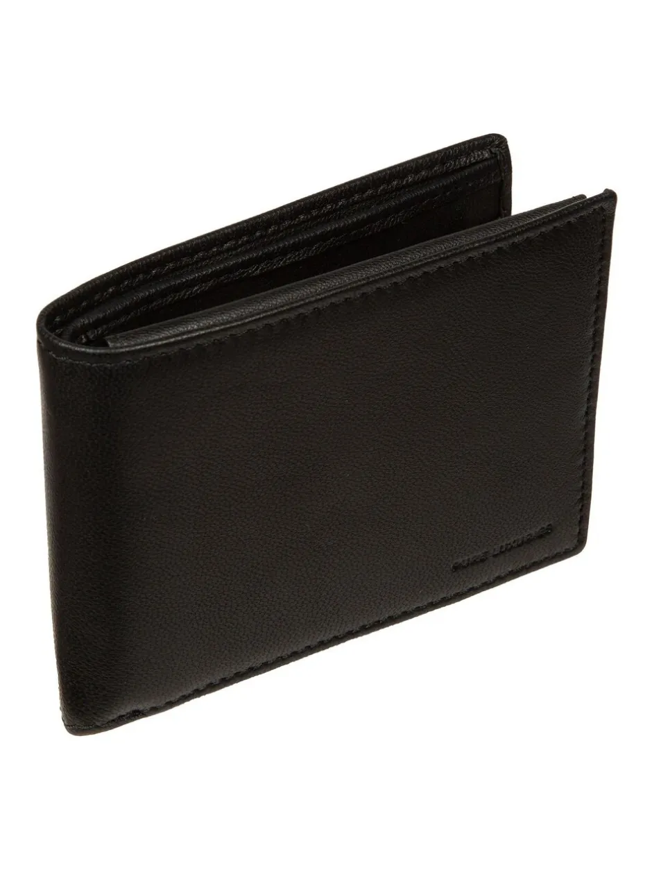Portemonnees|Pure Luxuries London - Jack Leather Wallet Zwart