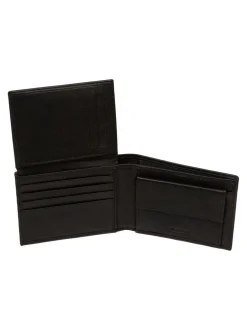 Portemonnees|Pure Luxuries London - Jack Leather Wallet Zwart