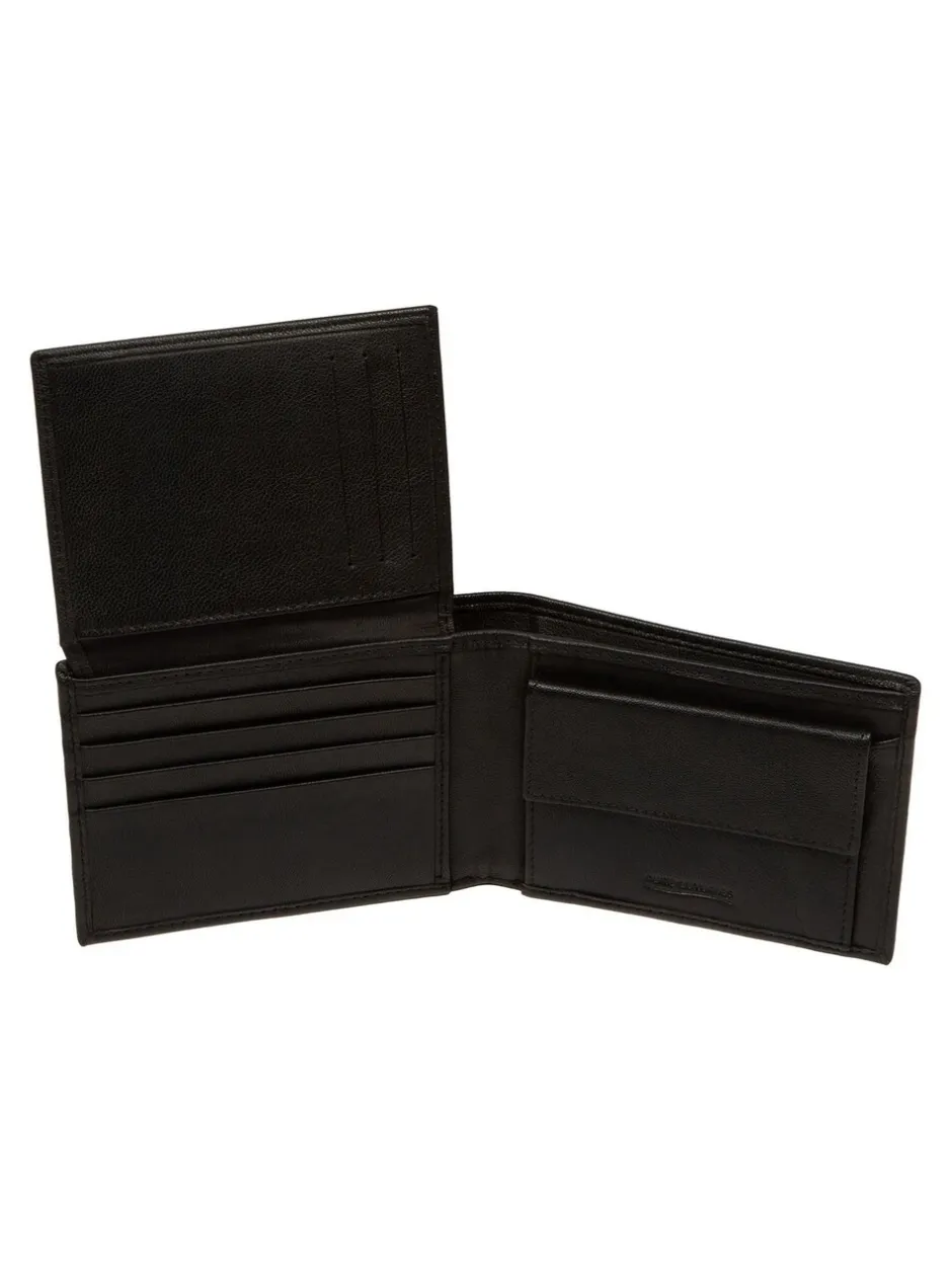 Portemonnees|Pure Luxuries London - Jack Leather Wallet Zwart
