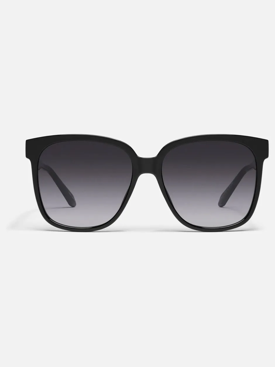 Zonnebril*QUAY - Wide Awake Sunglass Zwart