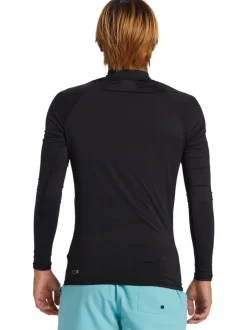 Badkleding*Quiksilver Zwart - surfhemdje met lange mouwen