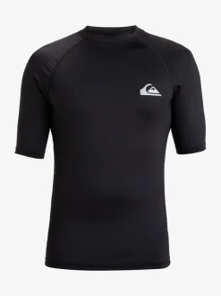 Badkleding*Quiksilver - UPF50 uv-werend hemdje met korte mouwen Zwart