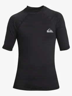 Badkleding|Quiksilver - Youth UPF50 uv-werend hemdje met korte mouwen Zwart