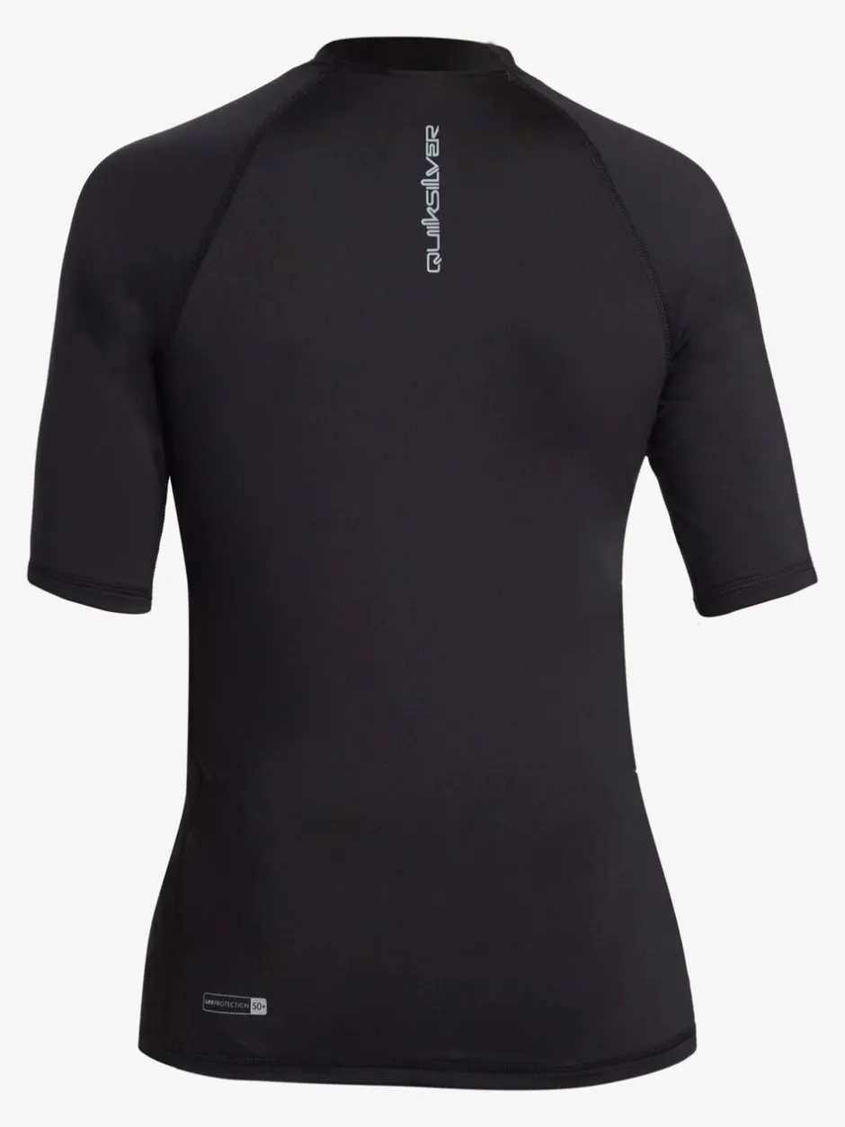 Badkleding|Quiksilver - Youth UPF50 uv-werend hemdje met korte mouwen Zwart