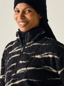 Sportkleding|Hoody's En Sweatshirts|Regatta - Frankie Borg fleece met halve rits Zwart