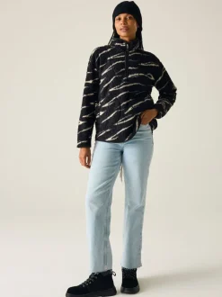 Sportkleding|Hoody's En Sweatshirts|Regatta - Frankie Borg fleece met halve rits Zwart