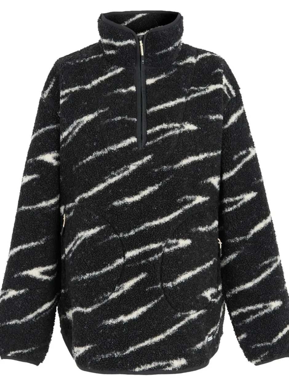Sportkleding|Hoody's En Sweatshirts|Regatta - Frankie Borg fleece met halve rits Zwart