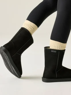 Sportkleding*Regatta - Risley Behaaglijke halflange waterdichte Boots met voering van imitatiebont Zwart