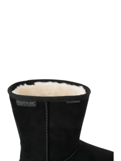 Sportkleding*Regatta - Risley Behaaglijke halflange waterdichte Boots met voering van imitatiebont Zwart